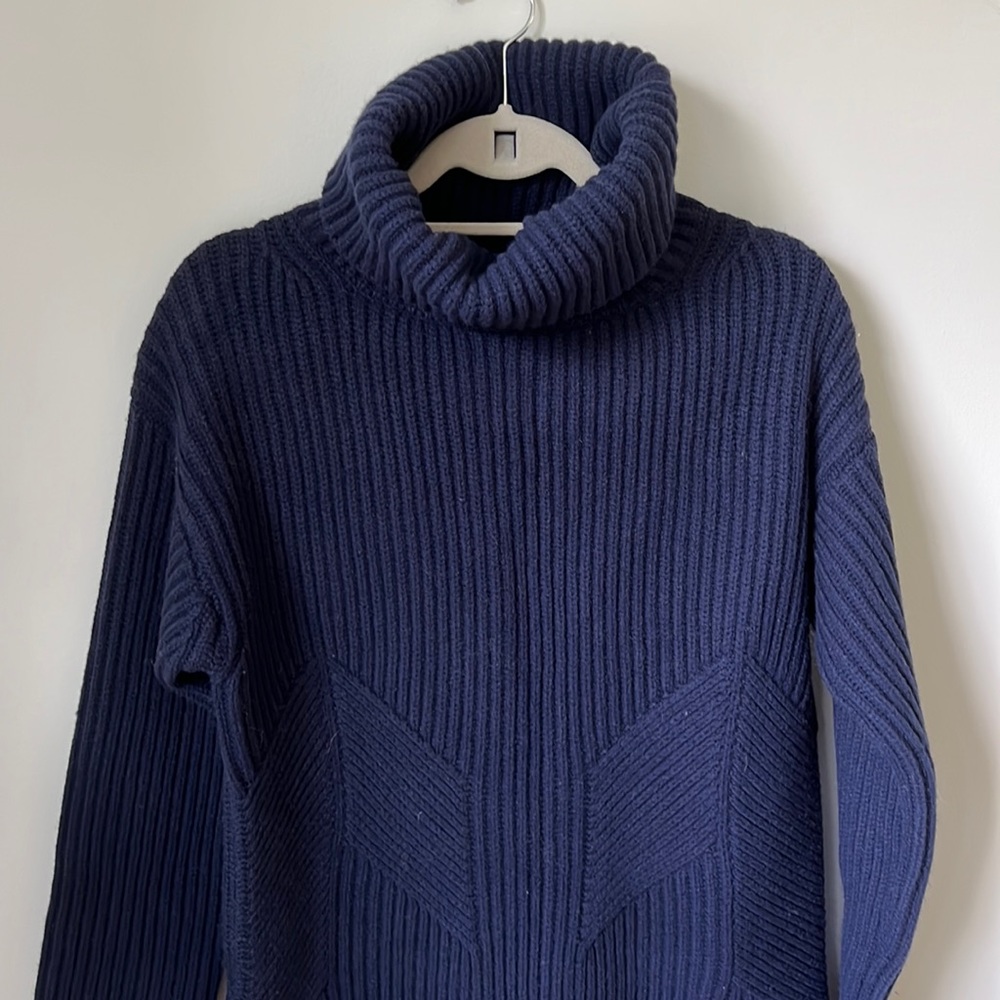 Thakoon - Chunky Turtleneck Sweater - Navy - XS